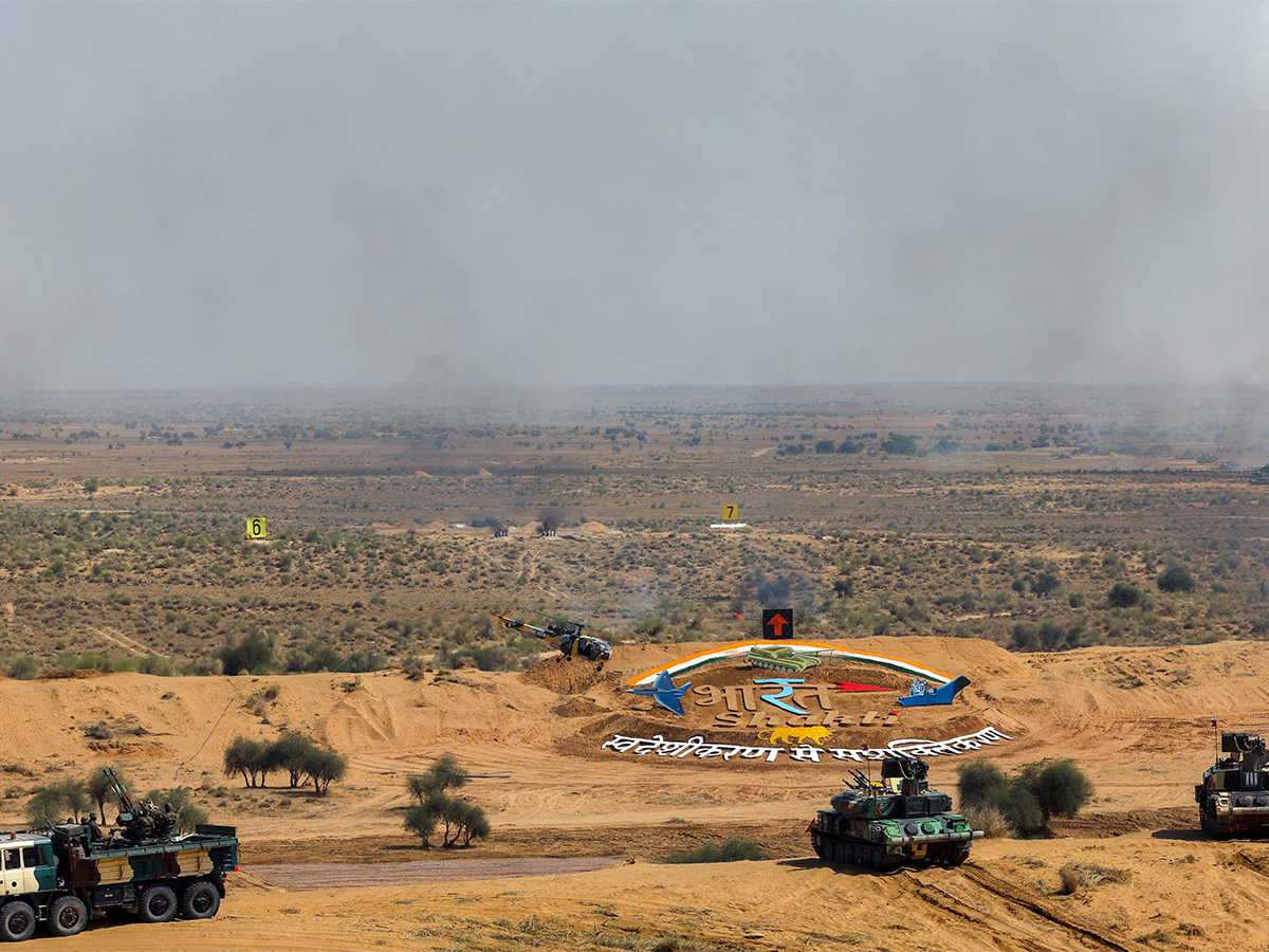 Indian Army on display during the Exercise Bharat Shakti in Pokhran - Sakshi23