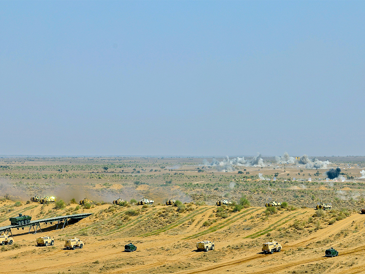 Indian Army on display during the Exercise Bharat Shakti in Pokhran - Sakshi25