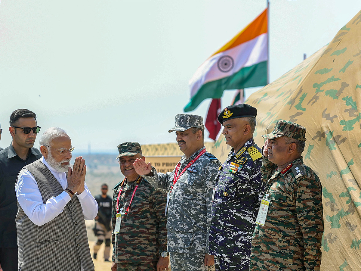 Indian Army on display during the Exercise Bharat Shakti in Pokhran - Sakshi27