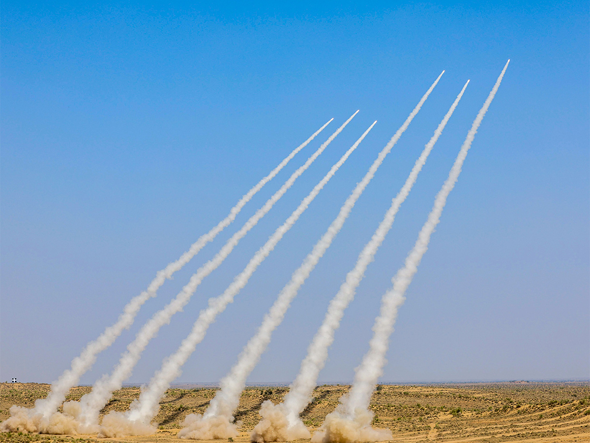 Indian Army on display during the Exercise Bharat Shakti in Pokhran - Sakshi28