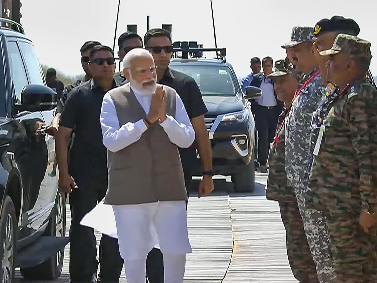 Indian Army on display during the Exercise Bharat Shakti in Pokhran - Sakshi3