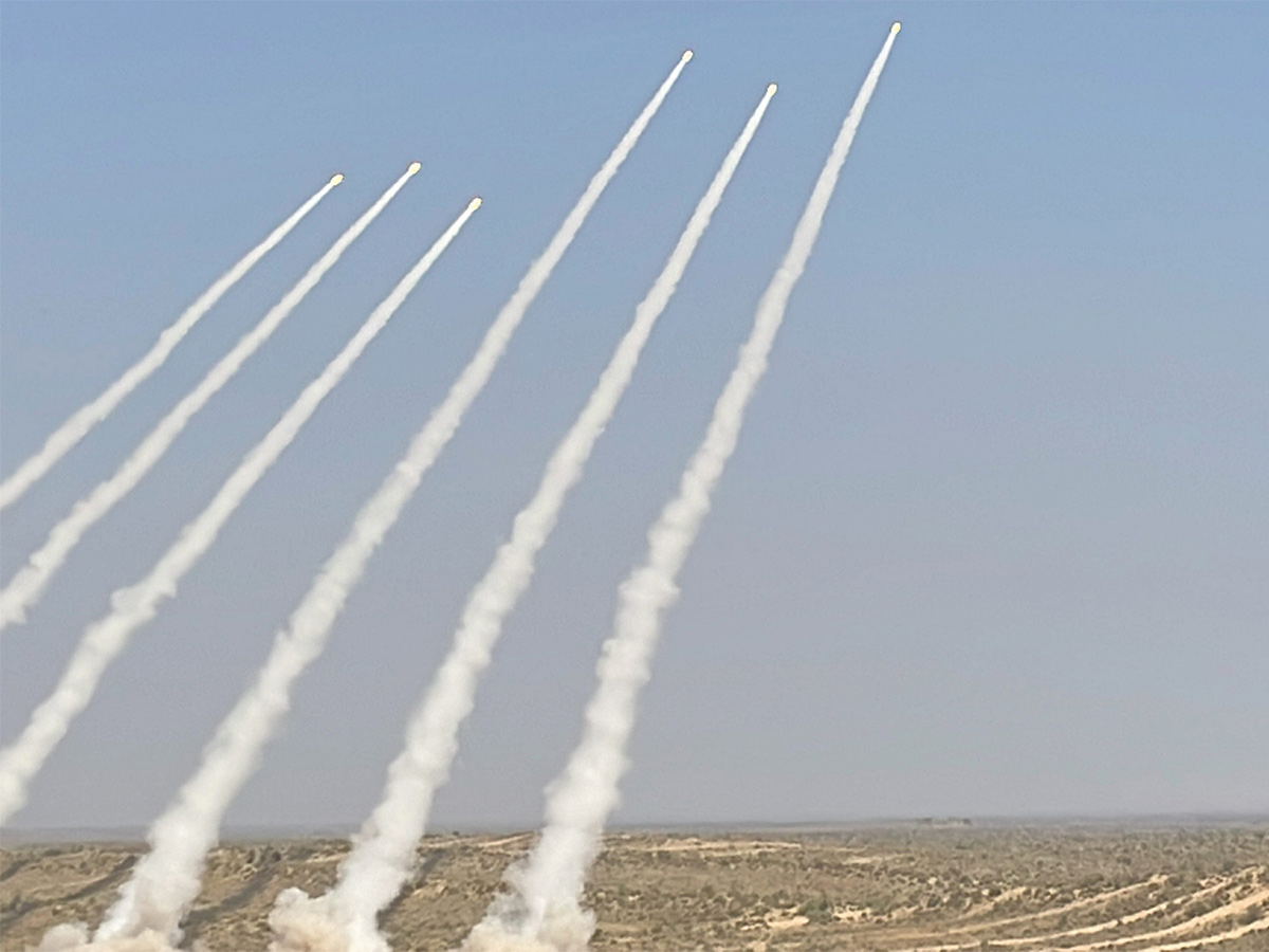 Indian Army on display during the Exercise Bharat Shakti in Pokhran - Sakshi33