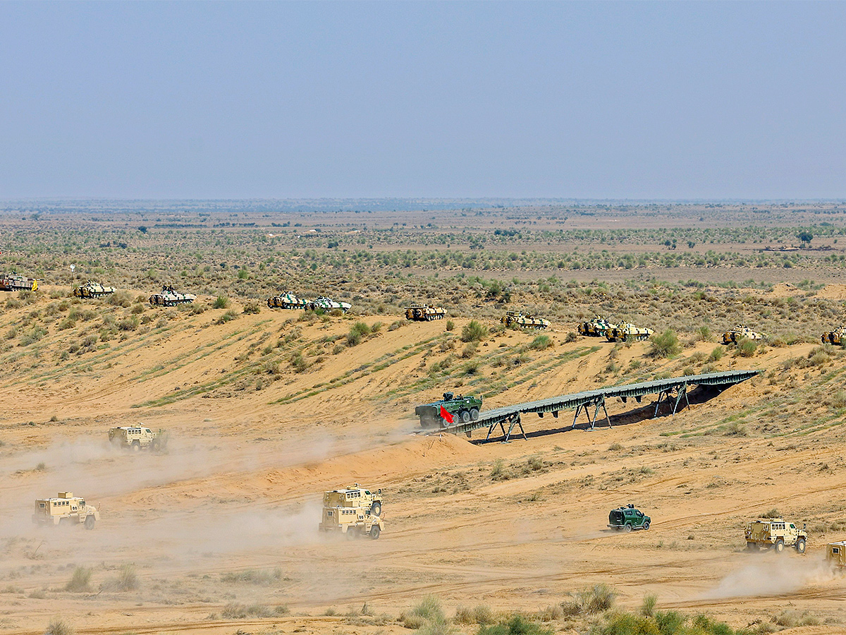 Indian Army on display during the Exercise Bharat Shakti in Pokhran - Sakshi36