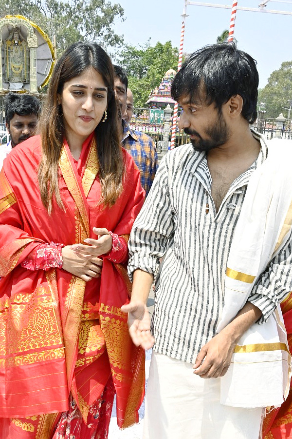 Vishwak Sen, Chandini Choudary and Gaami Movie team visits Tirumala Photos - Sakshi3