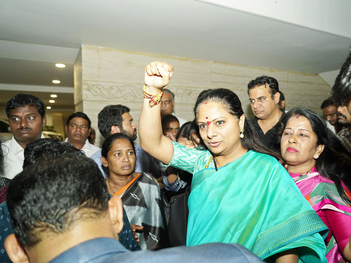 BRS Leader MLC Kavitha Arrested By ED In Delhi Liquor Policy Scam PHotos - Sakshi5