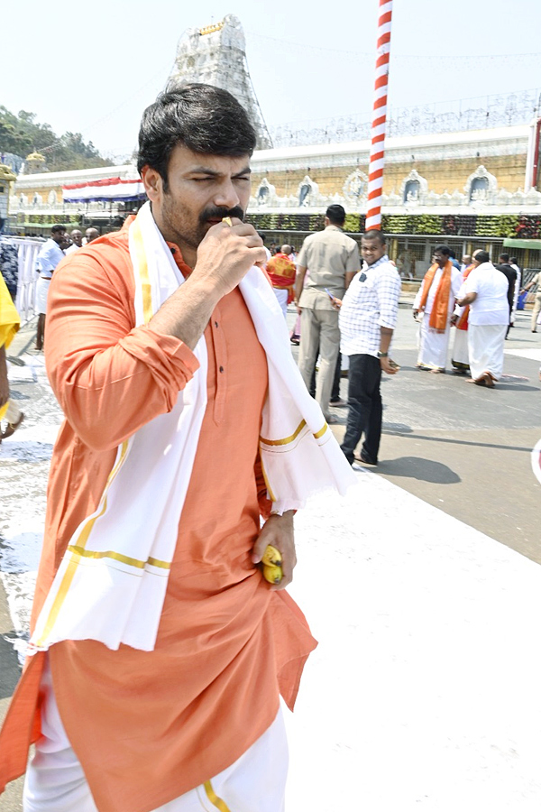  Actor Ashwin Babu ANd Music Director SS Thaman visits Tirumala Photos - Sakshi9