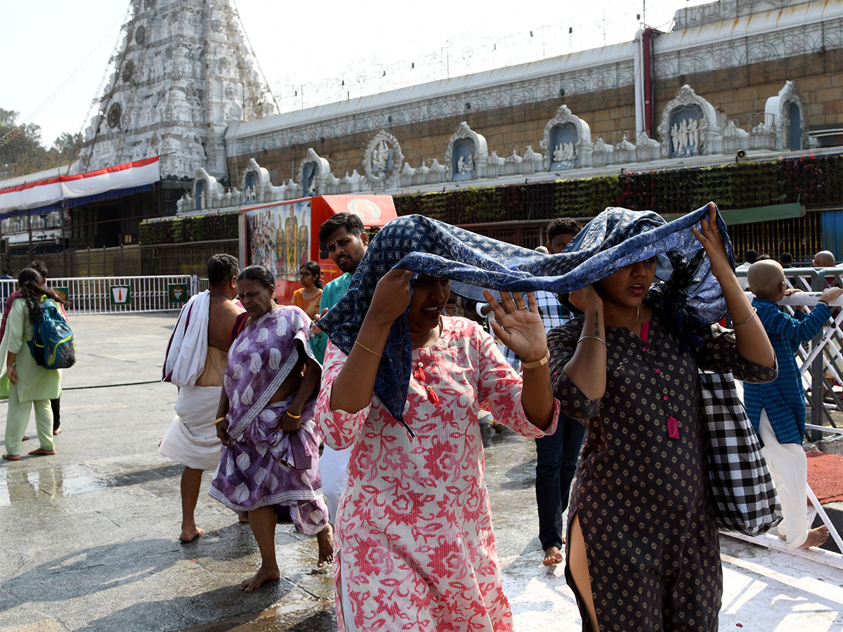 Devotees At Tirumala Balaji Temple Experienced Severe Heat Wave Conditions, Photos Inside - Sakshi16