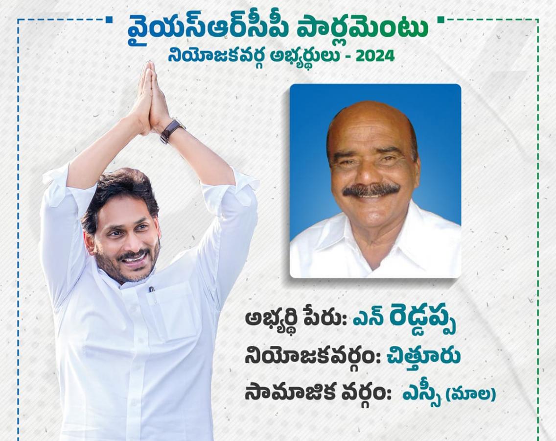 YSRCP 2024 MP Candidates List  - Sakshi13