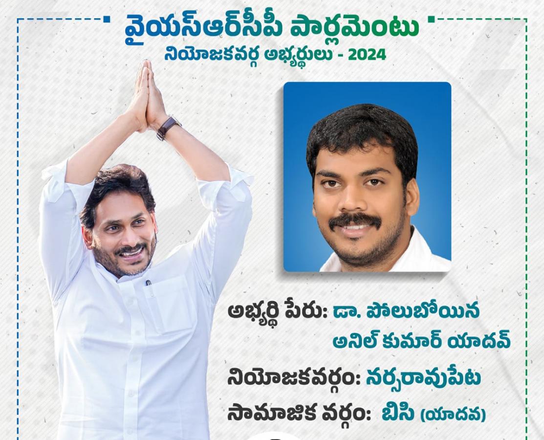 YSRCP 2024 MP Candidates List  - Sakshi21