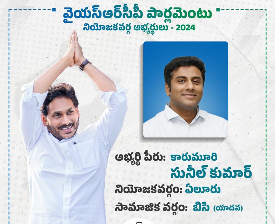 YSRCP 2024 MP Candidates List  - Sakshi23