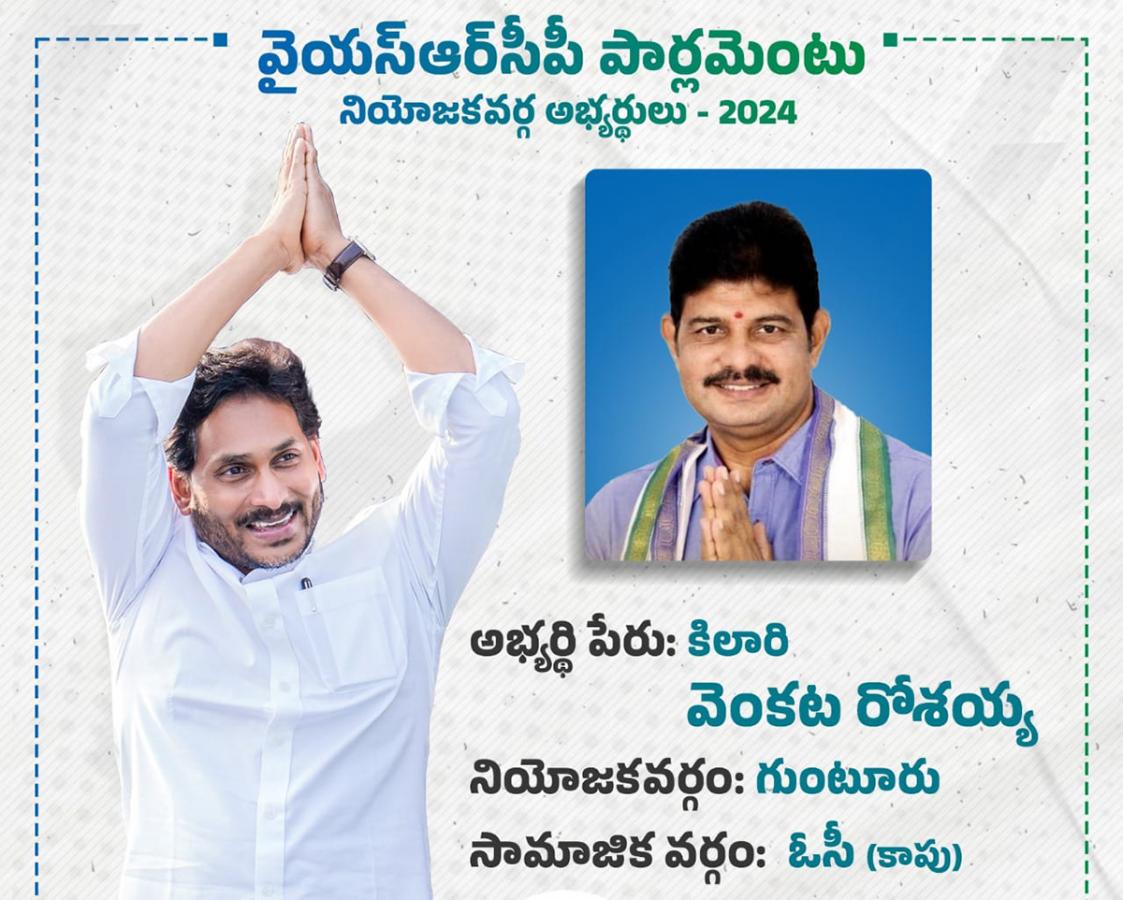 YSRCP 2024 MP Candidates List  - Sakshi25