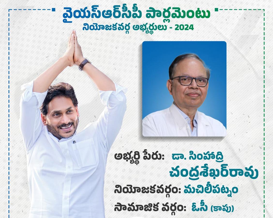 YSRCP 2024 MP Candidates List  - Sakshi5