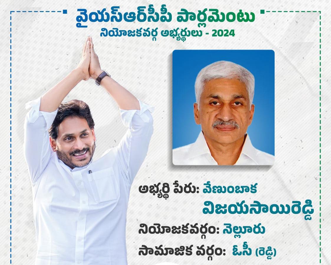 YSRCP 2024 MP Candidates List  - Sakshi6