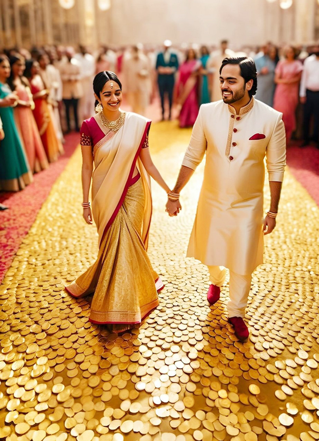 Ananth Ambani Radhika Merchant Pre-Wedding Celebrations AI Photos - Sakshi2