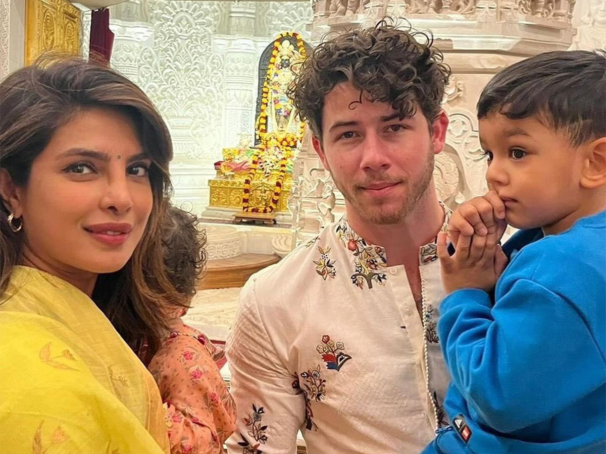 Priyanka Chopra husband Nick Jonas visits the Ram Temple in Ayodhya - Sakshi9