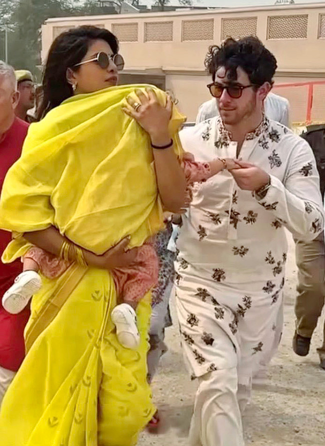 Priyanka Chopra husband Nick Jonas visits the Ram Temple in Ayodhya - Sakshi10