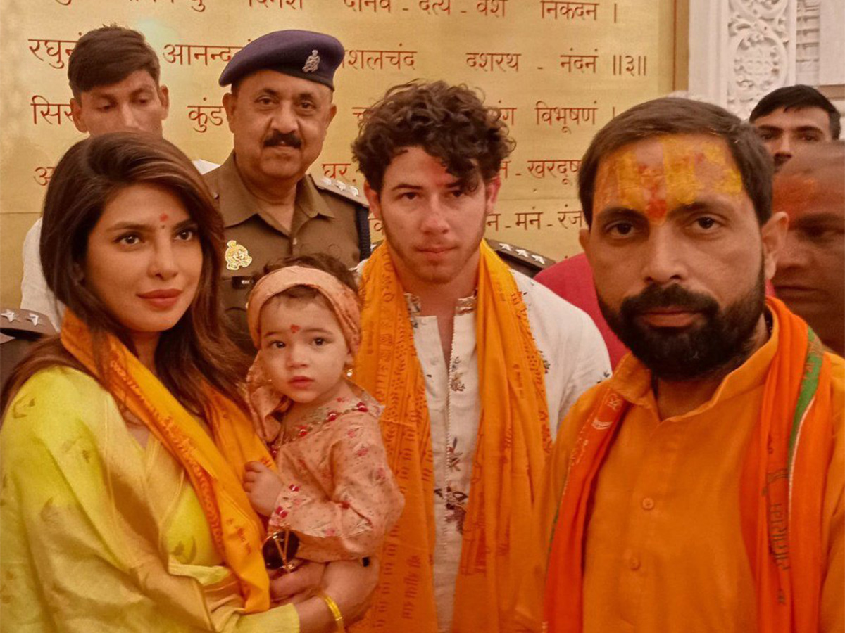 Priyanka Chopra husband Nick Jonas visits the Ram Temple in Ayodhya - Sakshi5