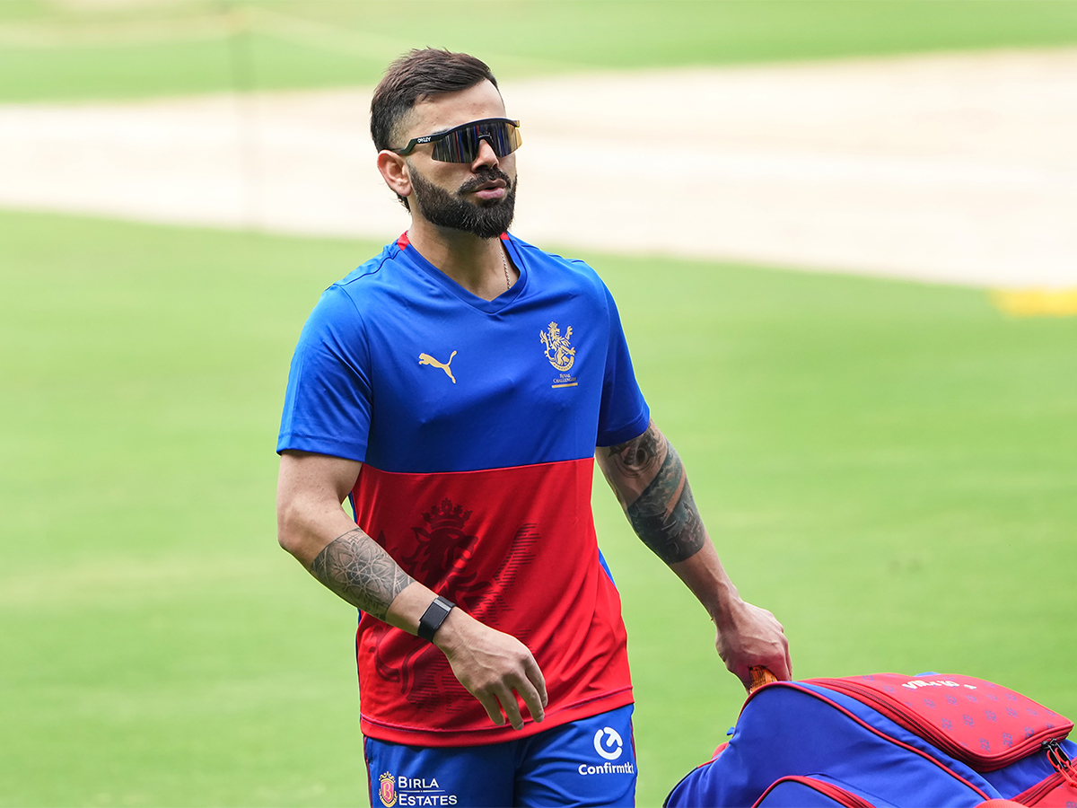 Virat Kohli during a training session ahead of the Indian Premier League - Sakshi15