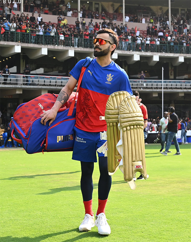 Virat Kohli during a training session ahead of the Indian Premier League - Sakshi20