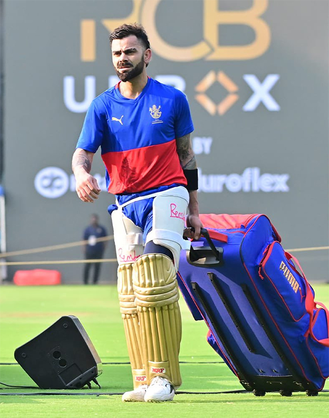 Virat Kohli during a training session ahead of the Indian Premier League - Sakshi21