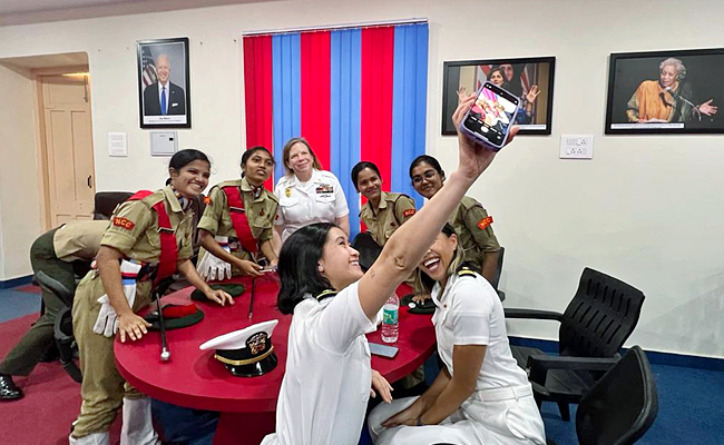 American sailors and marines visits Andhra University Visakhapatnam Photos - Sakshi1