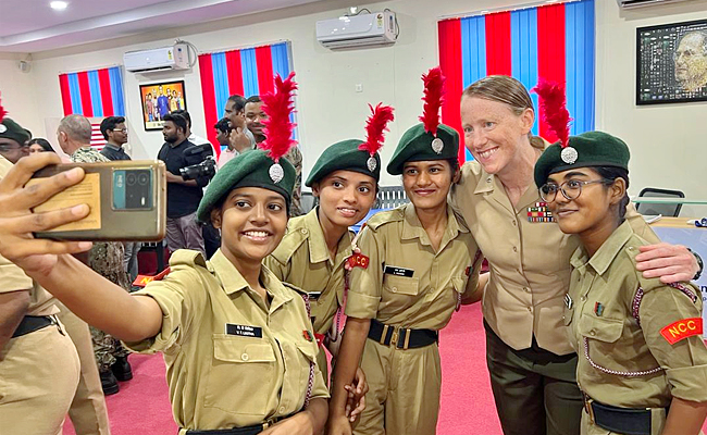 American sailors and marines visits Andhra University Visakhapatnam Photos - Sakshi4