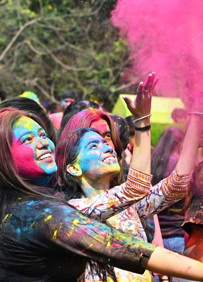 Holi Celebrations At Punjab University Chandigarh - Sakshi2