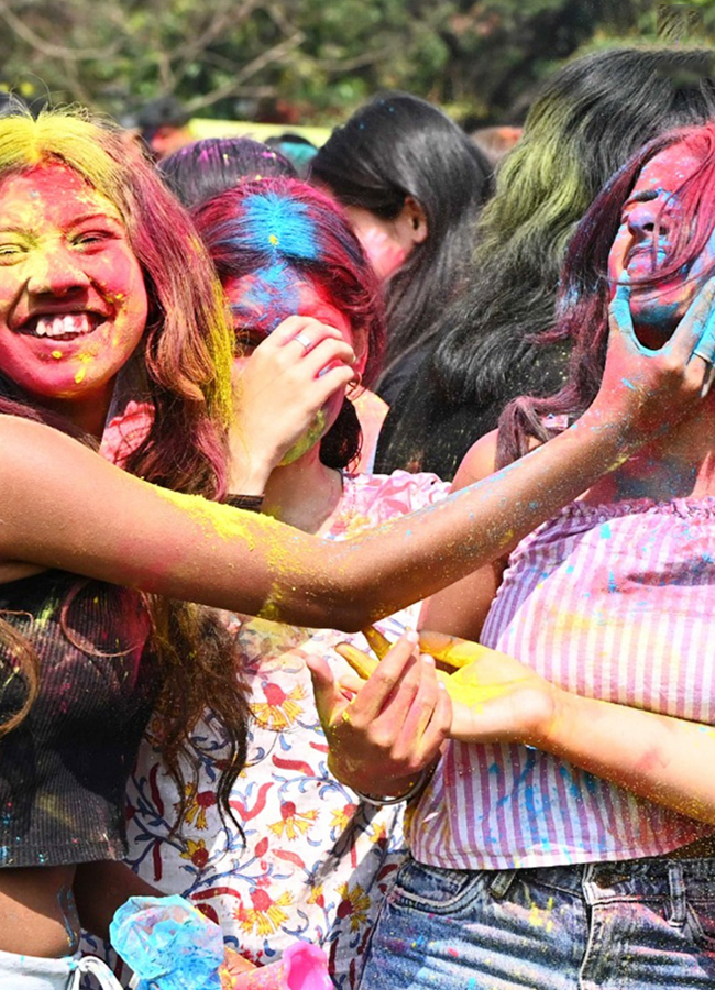 Holi Celebrations At Punjab University Chandigarh - Sakshi5