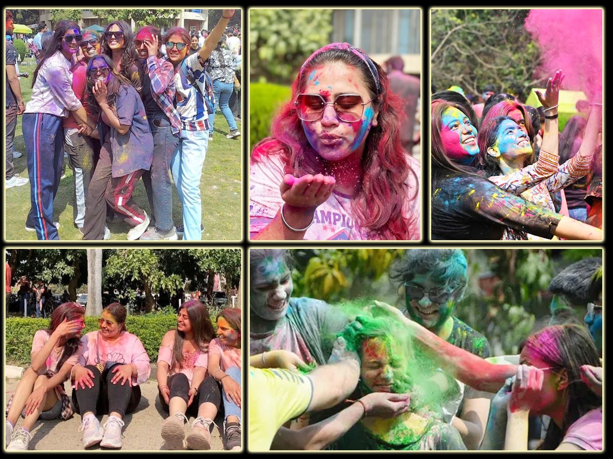 Holi Celebrations At Punjab University Chandigarh - Sakshi1