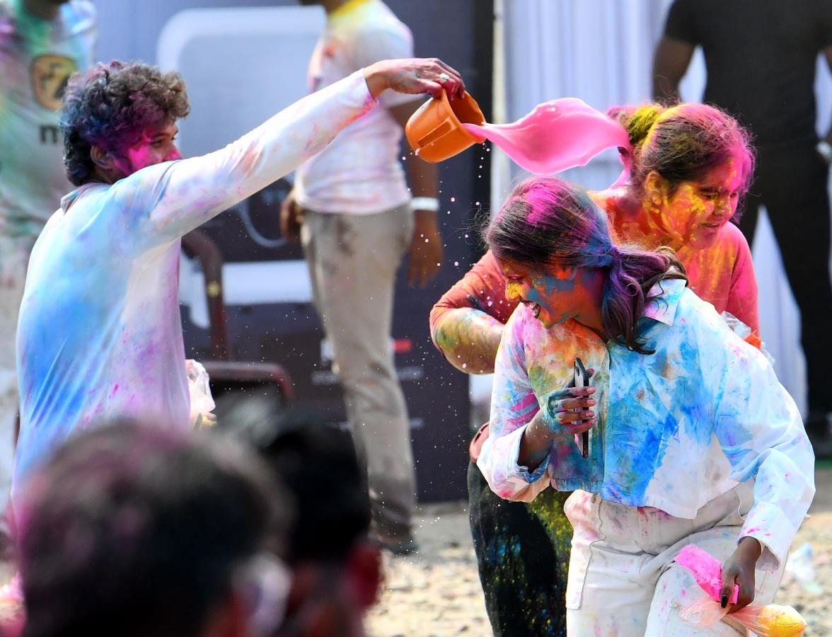 Holi Celebrations In Vijayawada Photos - Sakshi5