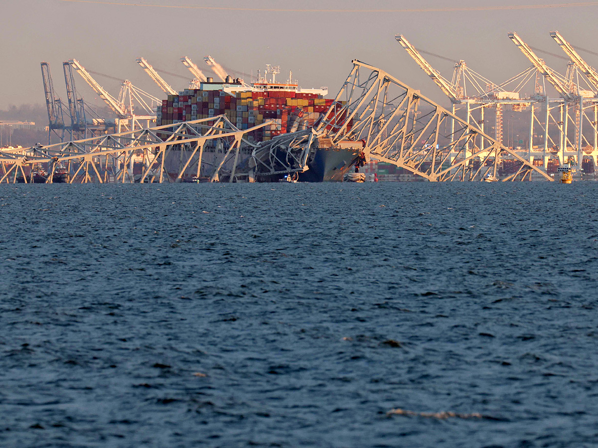 Maryland bridge collapses after being hit by cargo ship Photos - Sakshi14