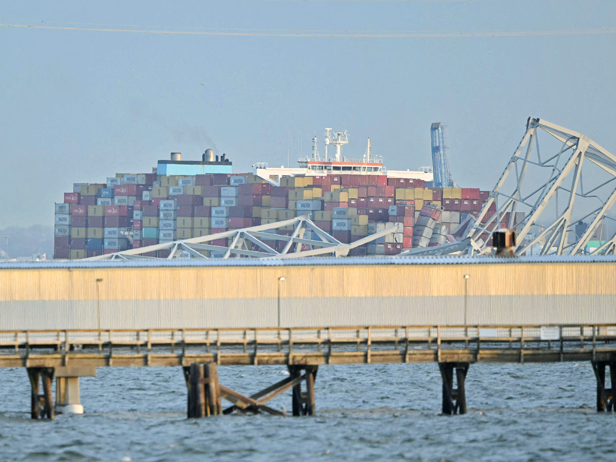 Maryland bridge collapses after being hit by cargo ship Photos - Sakshi7