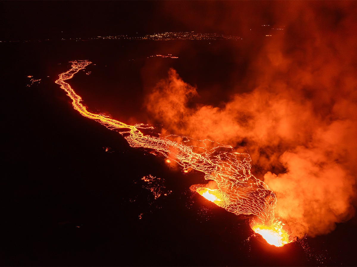 volcano in southwestern Iceland that erupted - Sakshi1