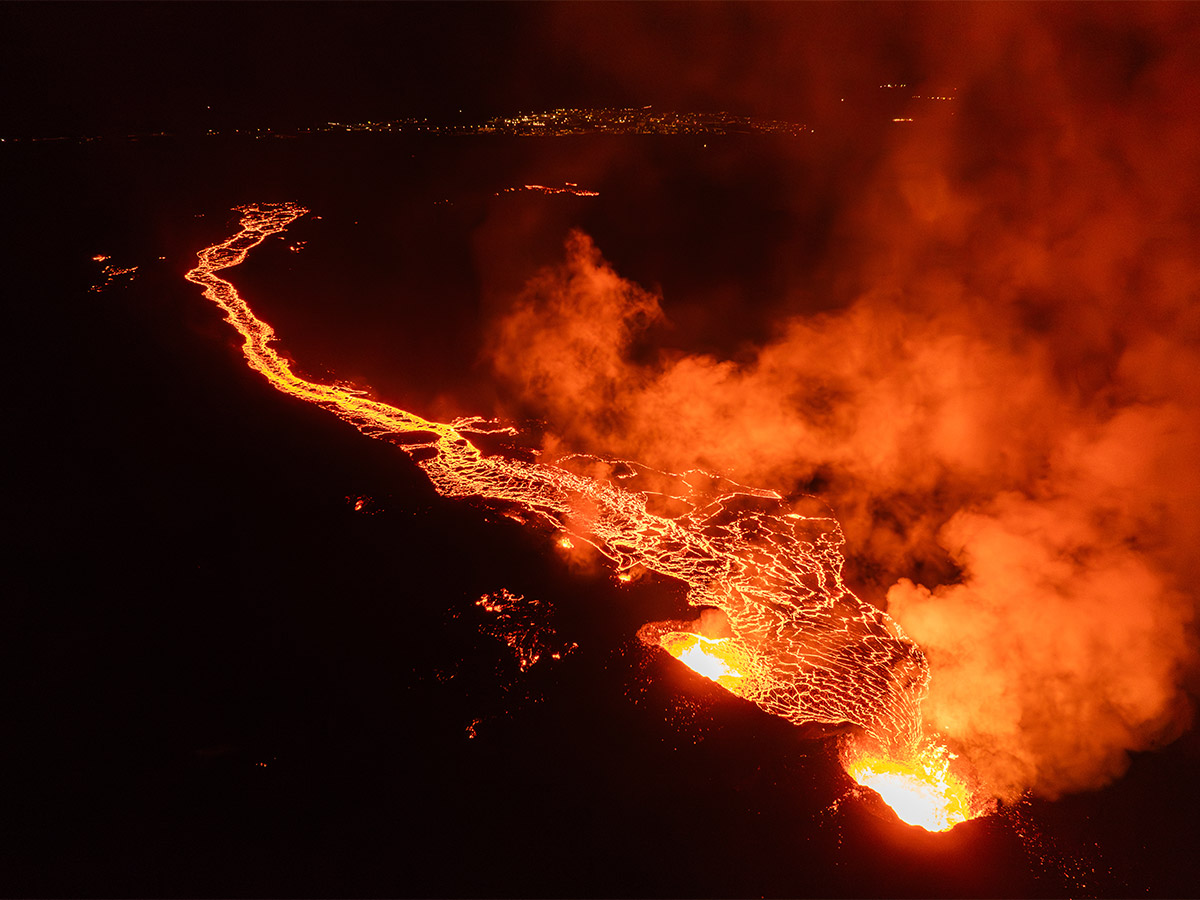 volcano in southwestern Iceland that erupted - Sakshi16