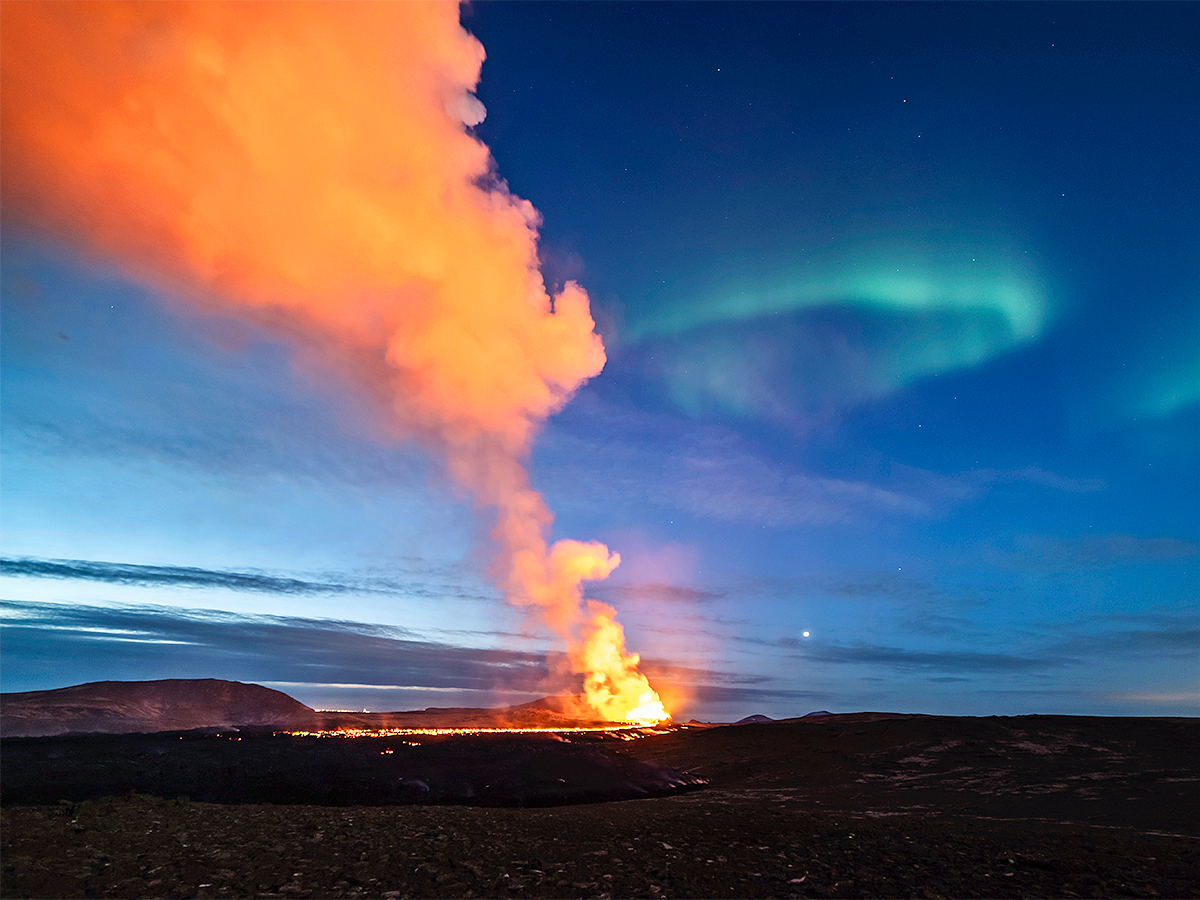 volcano in southwestern Iceland that erupted - Sakshi2