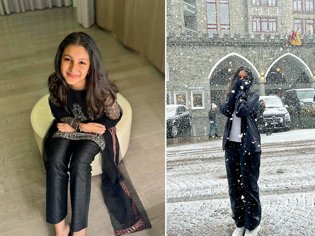 Ghattamaneni sithara enjoying in snow photos goes viral  - Sakshi1