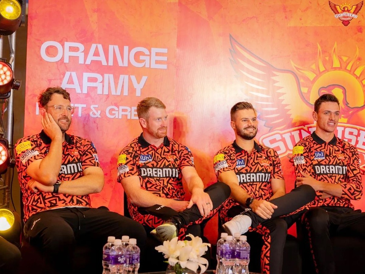 IPL 2024 SunRisers Hyderabad Team Fan Meet Photos - Sakshi4