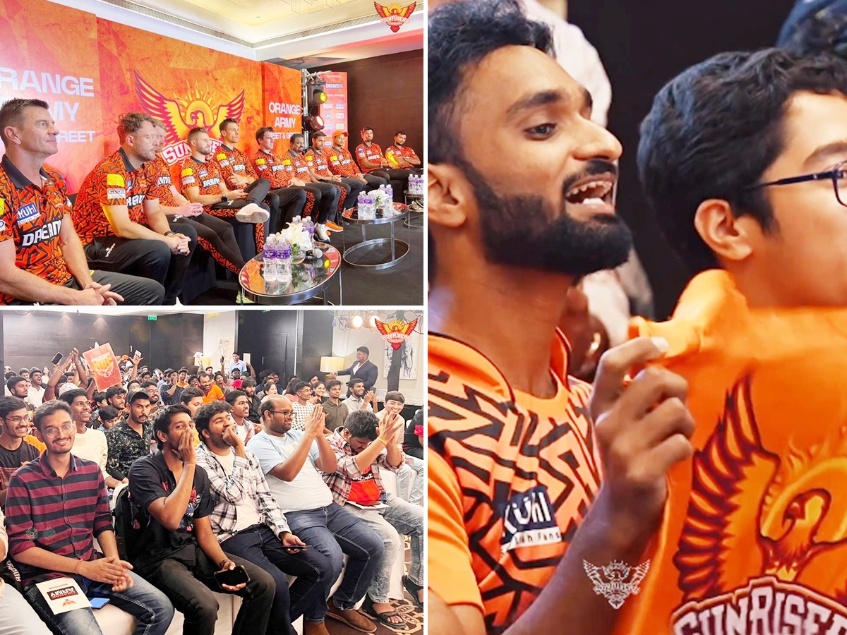 IPL 2024 SunRisers Hyderabad Team Fan Meet Photos - Sakshi1