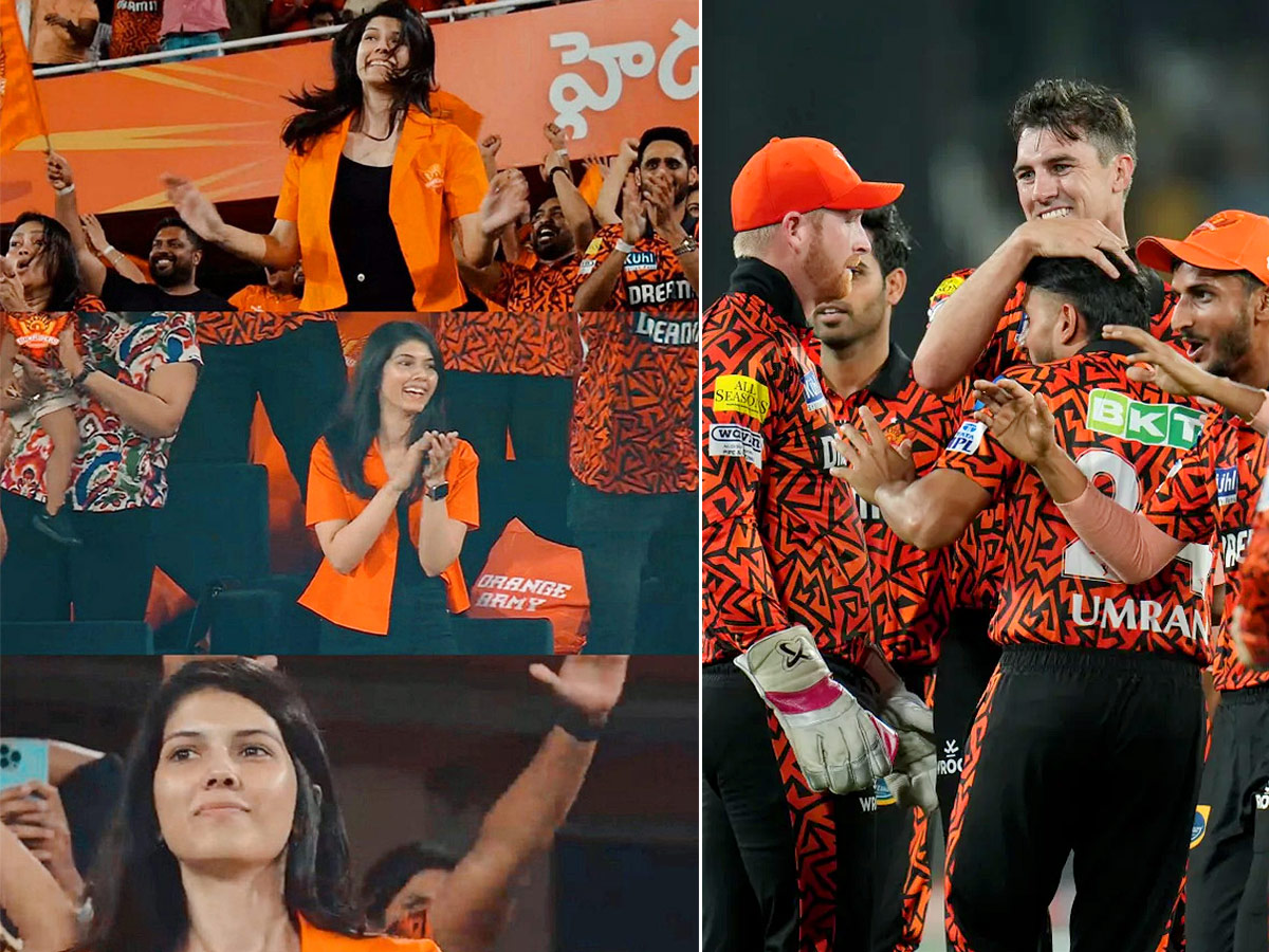 Kavya Maran Cute Expressions After SRH Greatest Win Against MI, Photos Goes Viral - Sakshi1