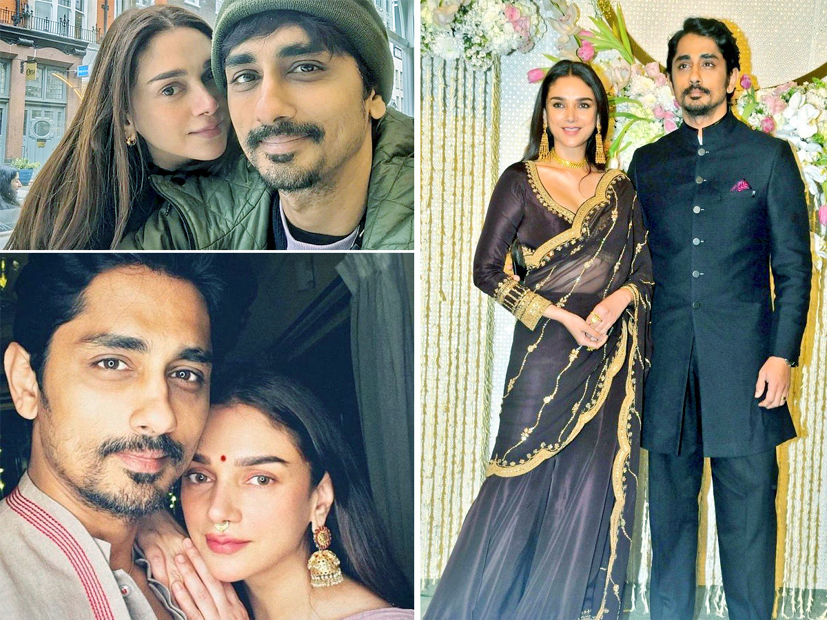 Siddharth and Aditi Rao Hydari get married in Wanaparthy temple - Sakshi1