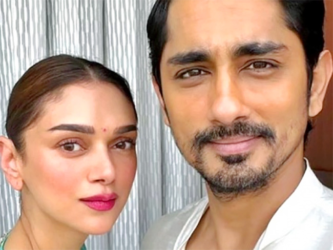 Siddharth and Aditi Rao Hydari get married in Wanaparthy temple - Sakshi15