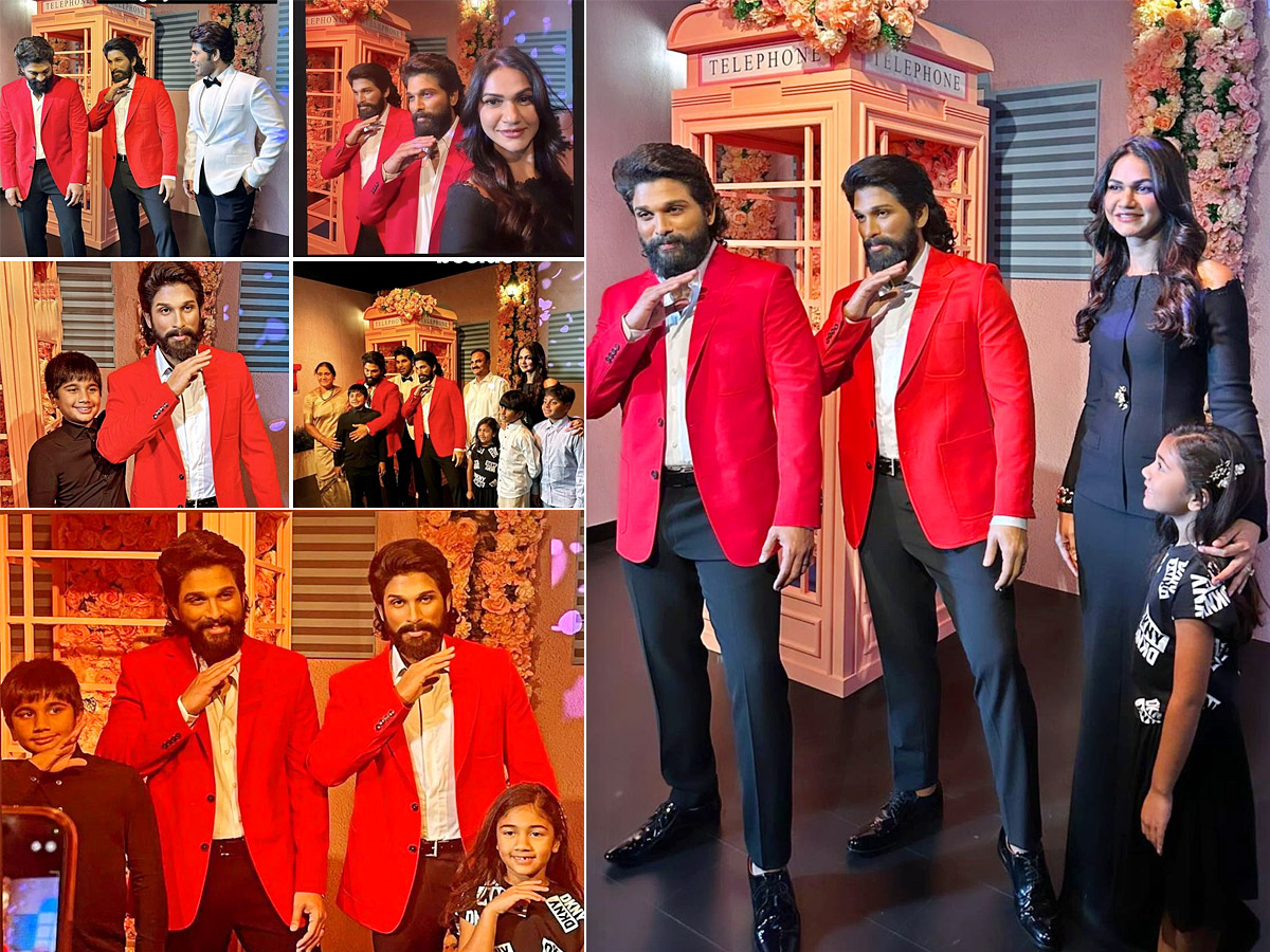 Allu Arjun's Wax Statue At Madame Tussauds Dubai: Photos - Sakshi1