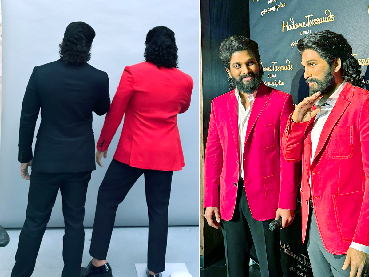 Allu Arjun's wax statue at Madame Tussauds Dubai - Sakshi2