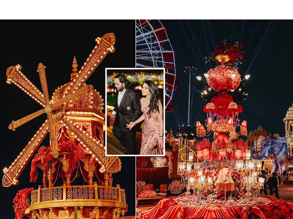 Anant Ambani-Radhika Merchant Pre wedding Decor Photos - Sakshi1