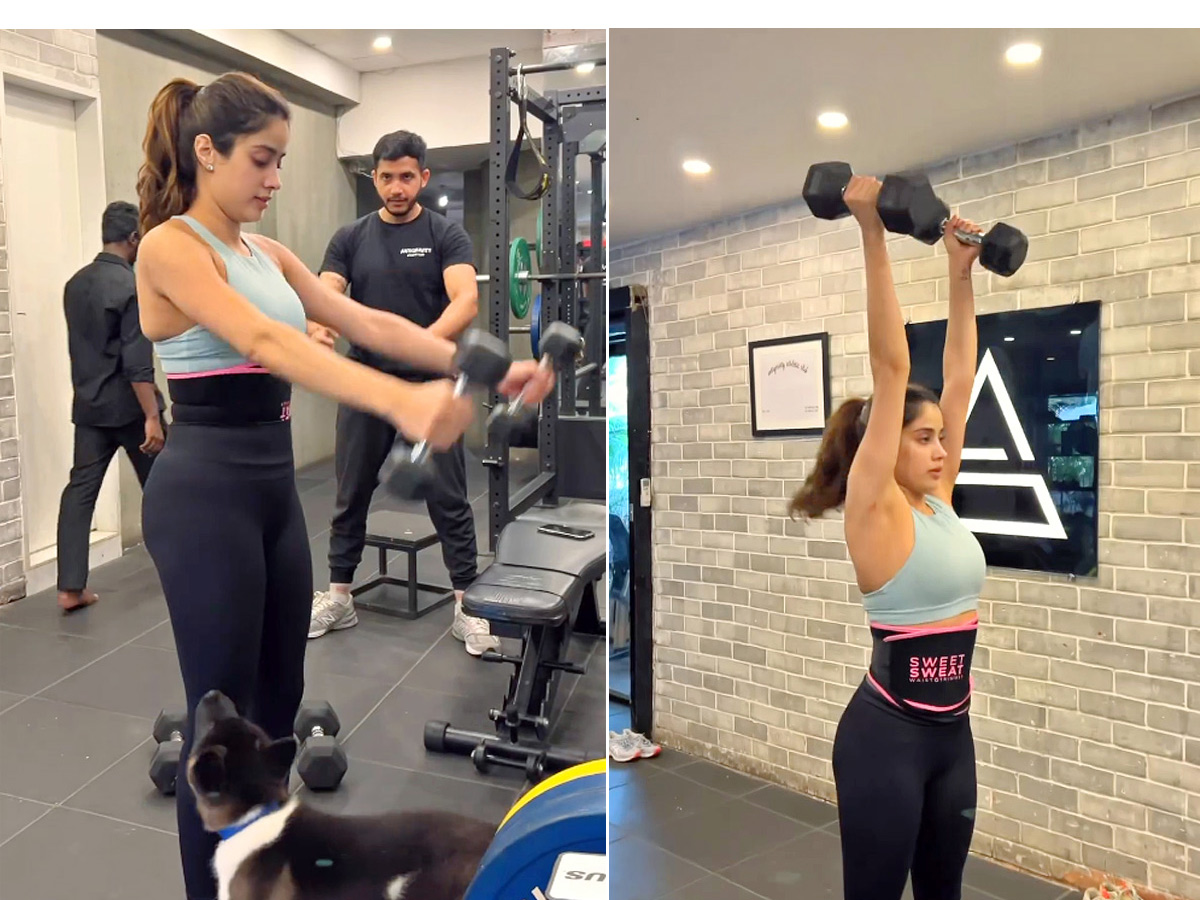 Janhvi Kapoor GYM Workout PHotos - Sakshi1