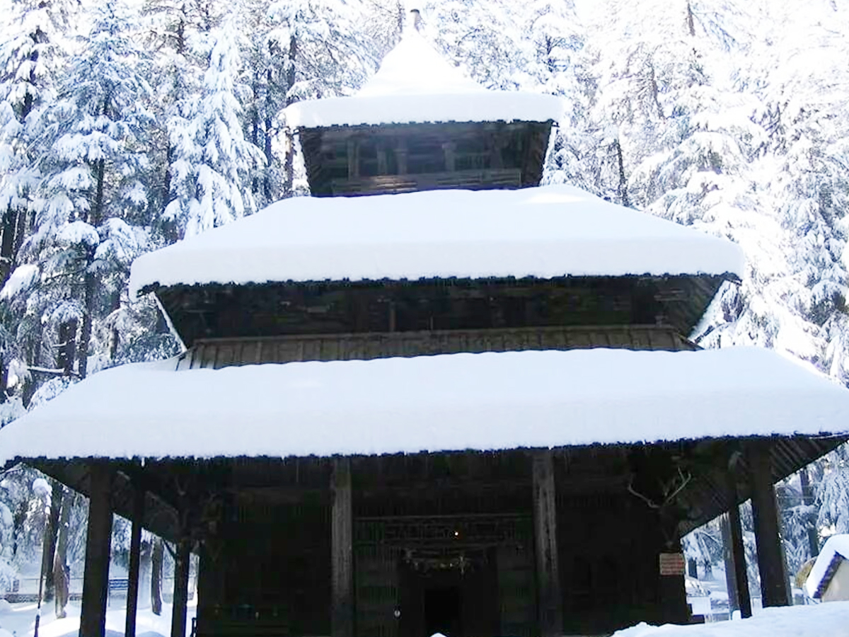 Hidimba Temple At Manali Covered With Snow - Sakshi12