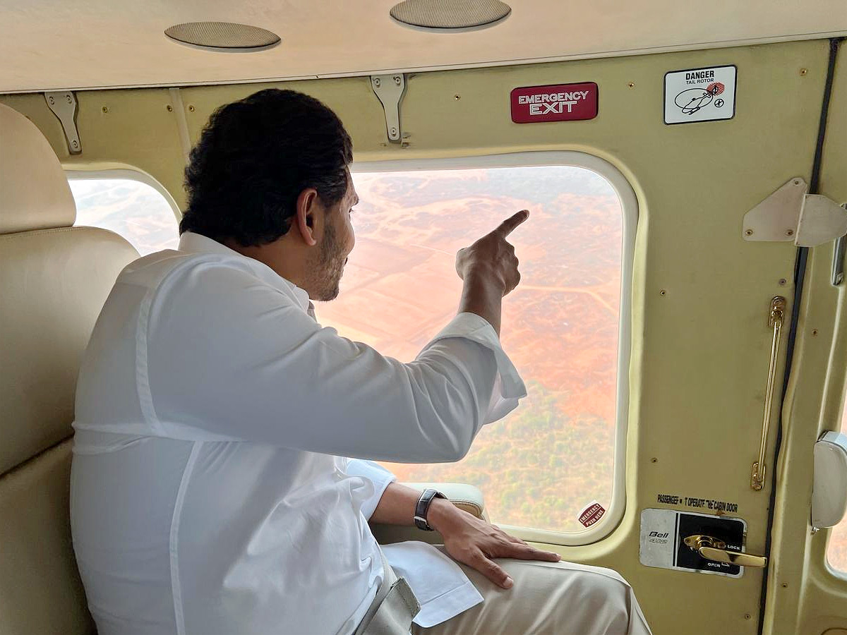 Andhra Pradesh CM YS Jagan Reddy conducts aerial survey in Bhogapuram Photos - Sakshi3