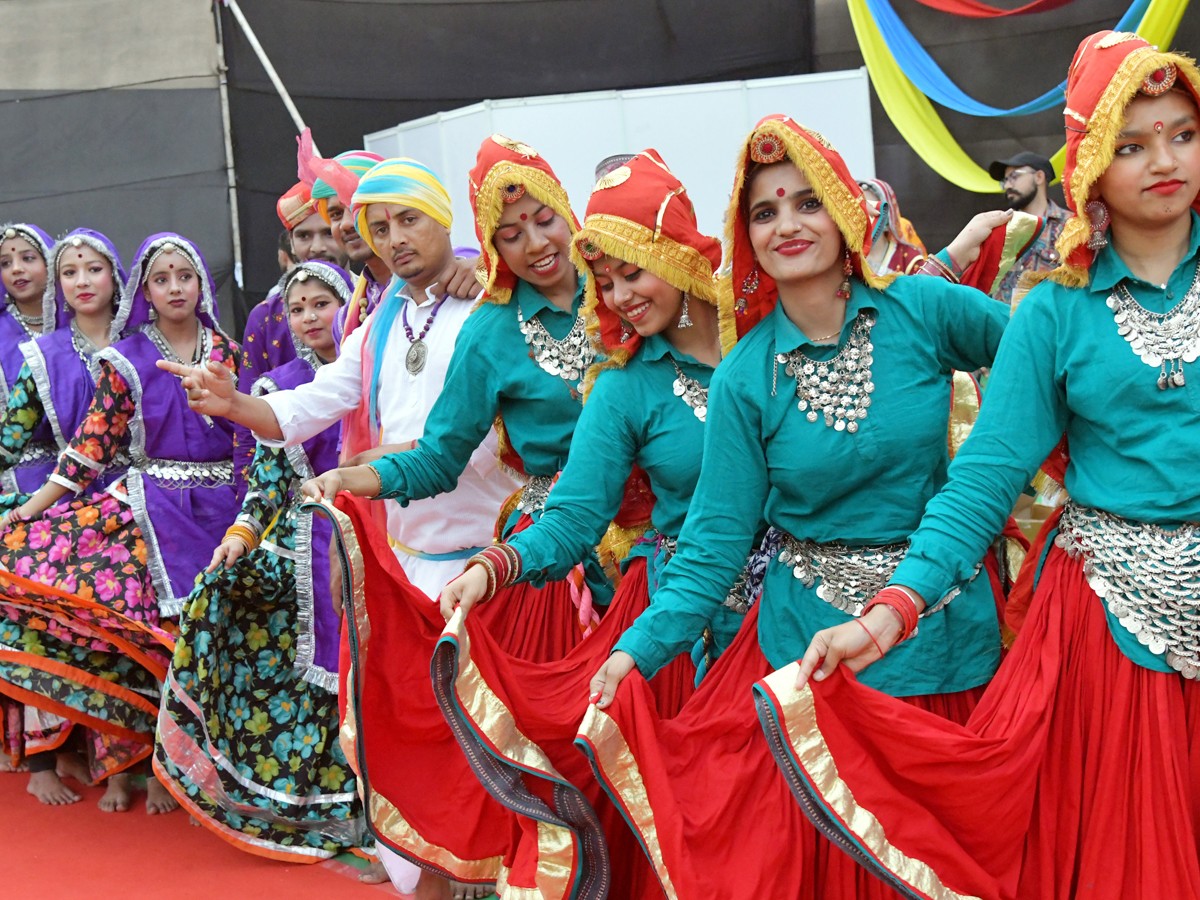 Artistes Wonderful Performances At People's Plaza On The Occasion Of National Culture Festival - Sakshi29