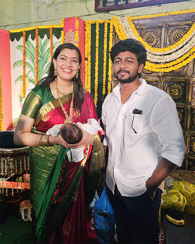 nandu geetha madhuri son naming ceremony pics - Sakshi7