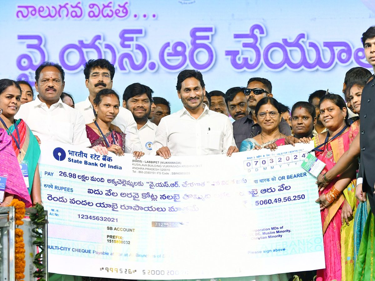 CM YS Jagan Photos At YSR Cheyutha Funds Released Program - Sakshi1